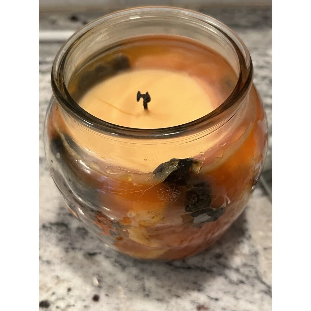 Yankee Candle Cider‎ Web Farmers Market Halloween Jar Candle USED - 15.5 Oz